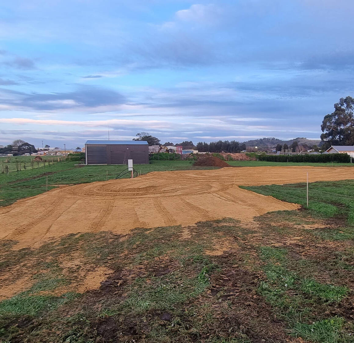 New Home Site Cut &amp; Pad